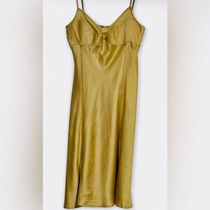 Vintage Victoria's Secret Gold Silk Slip Dress